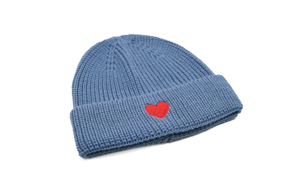 Strickmütze mit Herz